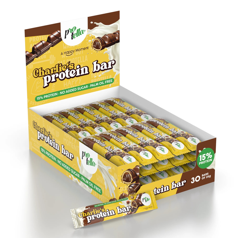 Charlie´s Protein Bar 25g x 30uds 1 Charlie´s Protein Bar 25g x 30uds